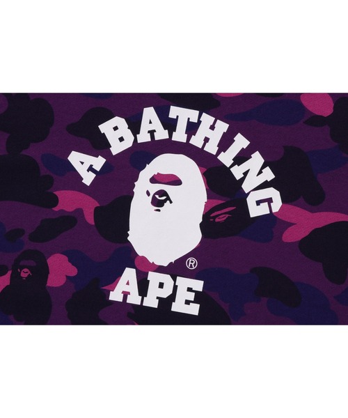 A BATHING APE（アベイシングエイプ）の「COLOR CAMO COLLEGE PULLOVER HOODIE M（パーカー・メンズ・ブラック/ネイビー/パープル/レッド・X-LARGE/MEDIUM/XX-LARGE/LARGE/SMALL）」の5枚目の写真
