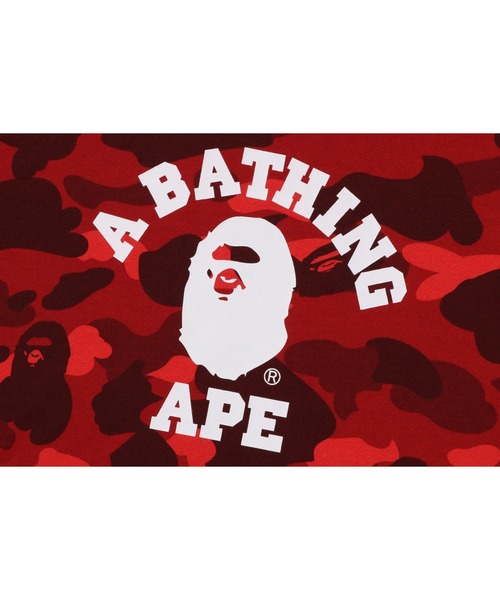 A BATHING APE（アベイシングエイプ）の「COLOR CAMO COLLEGE PULLOVER HOODIE M（パーカー・メンズ・ブラック/ネイビー/パープル/レッド・X-LARGE/MEDIUM/XX-LARGE/LARGE/SMALL）」の6枚目の写真