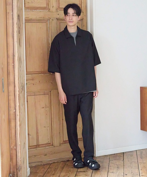 LAKOLE(ラコレ)の「クリンクルスリムパンツ / 107201(その他パンツ・メンズ・ブルー/ブラック/キャメル/チャコール・MEDIUM/LARGE/X-LARGE/SMALL)」の5枚目の写真