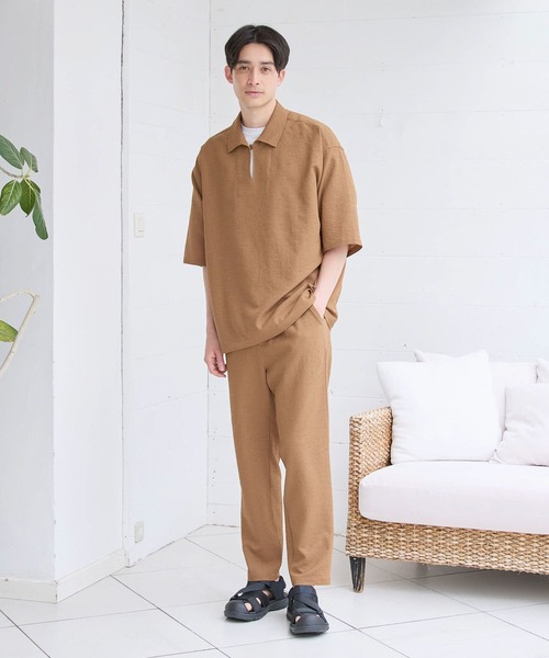 LAKOLE(ラコレ)の「クリンクルスリムパンツ / 107201(その他パンツ・メンズ・ブルー/ブラック/キャメル/チャコール・MEDIUM/LARGE/X-LARGE/SMALL)」の9枚目の写真