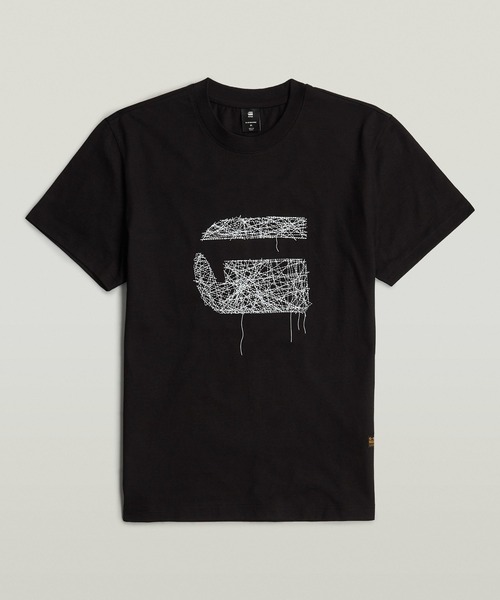 送料込★G-Star★Stitch Burger Logo Tシャツ セール】STITCH BURGER T-SHIRT/ステッチデザインブランドロゴT