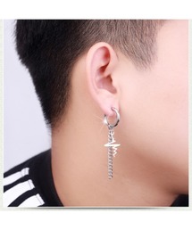 SILVER BULLET（シルバーバレット）の「『SBLTR』ユニセックス チェーンデザインイヤリング（片耳）（イヤリング）」