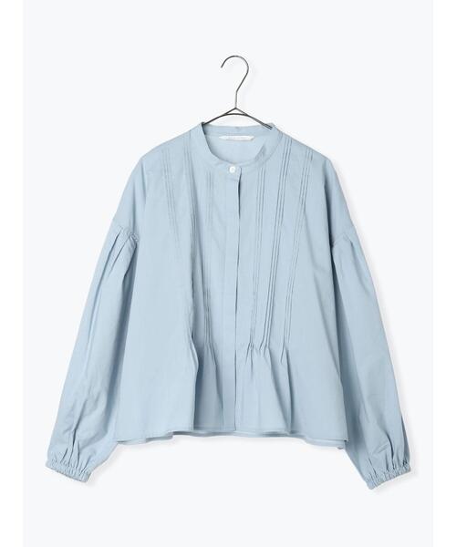 sm2rhythm（サマンサモスモスリズム）の「ピンタックボリュームスリーブブラウス（シャツ/ブラウス・レディース・ブラック/オフホワイト/サックスブルー・F）」の3枚目の写真