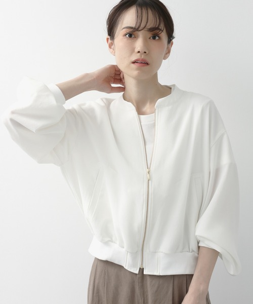 BARNYARDSTORM（バンヤードストーム）の「BARNYARDSTORM / ポプリンブルゾン / ハンドウォッシャブル（ブルゾン・レディース・ホワイト/カーキ/チャコール・S/M）」の12枚目の写真