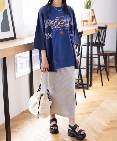 LEPSIM(レプシィム)の「楊柳ナロースカート 987469(スカート・レディース・オレンジ/グレー/ブラック/アイボリー/レッド・TALL/FREE)」の9枚目の写真