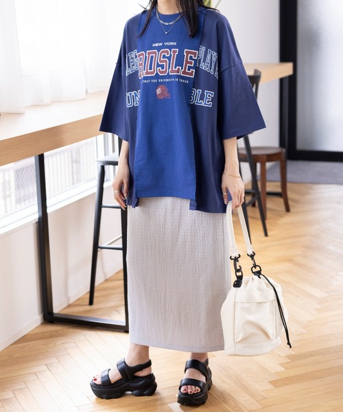 LEPSIM(レプシィム)の「楊柳ナロースカート 987469(スカート・レディース・オレンジ/グレー/ブラック/アイボリー/レッド・TALL/FREE)」の11枚目の写真