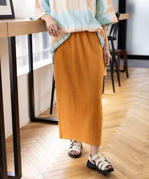 LEPSIM(レプシィム)の「楊柳ナロースカート 987469(スカート・レディース・オレンジ/グレー/ブラック/アイボリー/レッド・TALL/FREE)」の19枚目の写真