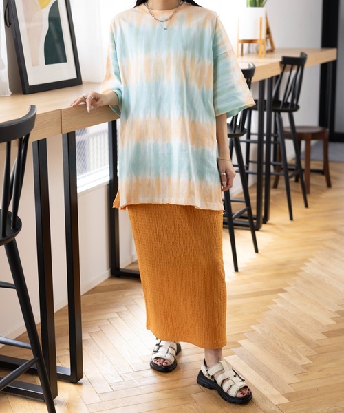 LEPSIM(レプシィム)の「楊柳ナロースカート 987469(スカート・レディース・オレンジ/グレー/ブラック/アイボリー/レッド・TALL/FREE)」の16枚目の写真