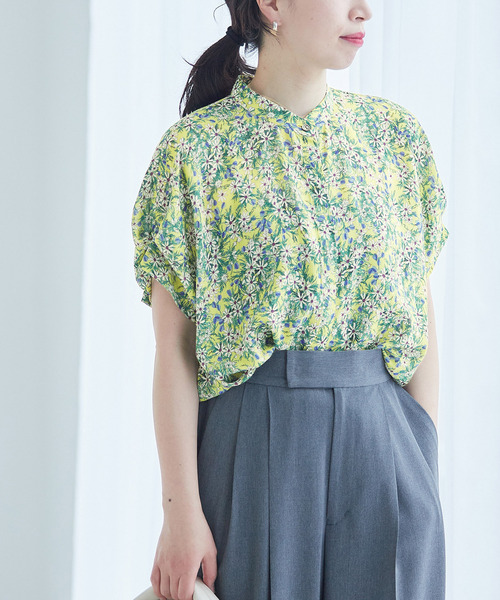 ジャーナルスタンダードレサージュタックスリーブシャツブラウス花柄