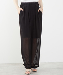 ウエストオールゴムシアーパンツ