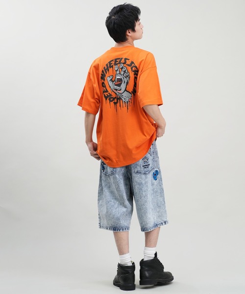 SANTA CRUZ（サンタクルーズ）の「【ムラサキスポーツ限定】SANTACRUZ/サンタクルーズ 半袖Tシャツ バックプリント 502242404（Tシャツ/カットソー・メンズ・ホワイト/オレンジ/スミクロ・XL/L/M）」の15枚目の写真