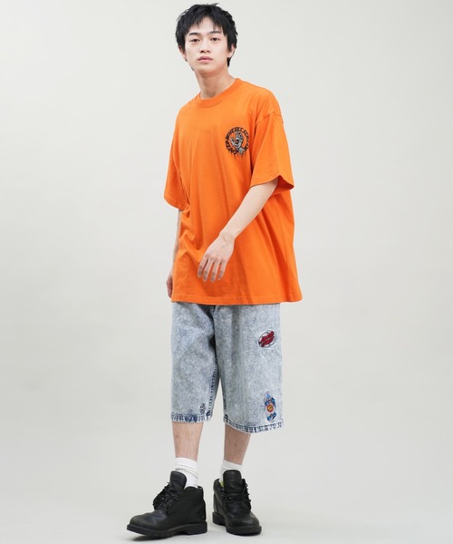 SANTA CRUZ（サンタクルーズ）の「【ムラサキスポーツ限定】SANTACRUZ/サンタクルーズ 半袖Tシャツ バックプリント 502242404（Tシャツ/カットソー・メンズ・ホワイト/オレンジ/スミクロ・XL/L/M）」の9枚目の写真