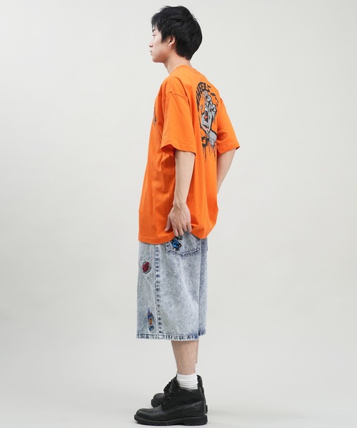 SANTA CRUZ（サンタクルーズ）の「【ムラサキスポーツ限定】SANTACRUZ/サンタクルーズ 半袖Tシャツ バックプリント 502242404（Tシャツ/カットソー・メンズ・ホワイト/オレンジ/スミクロ・XL/L/M）」の19枚目の写真