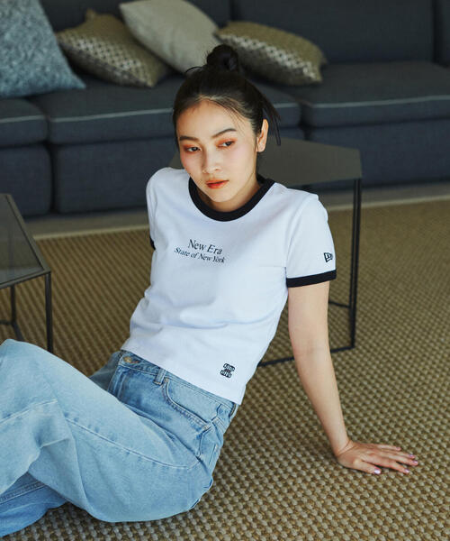JILL by JILL STUART（ジルバイジルスチュアート）の「◇NEW ERAコラボＴシャツ（Tシャツ/カットソー・レディース・ホワイト・FREE）」の4枚目の写真