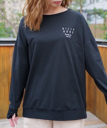 BILLABONG（ビラボン）の「BILLABONG レディース 【FOR SAND AND WATER】 LOGO L/S BOAT NECK TEE RASH ラッシュガード 【2024年春夏モデル】/ビラボン長袖ラッシュガード(水着)（ラッシュガード）」