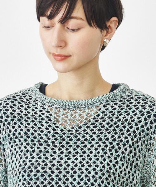 THE SHOP TK （ザ ショップ ティーケー ）の「◆【セットアイテム】メッシュニット×ワンピース（ワンピース・レディース・ブルーグリーン/カーキ系3・12/13）」の15枚目の写真