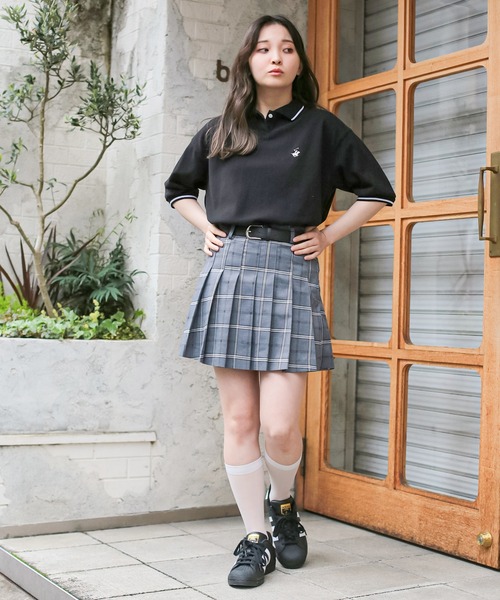 BEVERLY HILLS POLO CLUB(ビバリーヒルズポロクラブ)の「【BEVERLY HILLS POLO CLUB / ビバリーヒルズポロクラブ】半袖ポロシャツ(ポロシャツ・レディース・ブラック/オフホワイト・ONESIZE)」の6枚目の写真