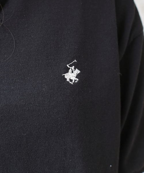BEVERLY HILLS POLO CLUB(ビバリーヒルズポロクラブ)の「【BEVERLY HILLS POLO CLUB / ビバリーヒルズポロクラブ】半袖ポロシャツ(ポロシャツ・レディース・ブラック/オフホワイト・ONESIZE)」の9枚目の写真