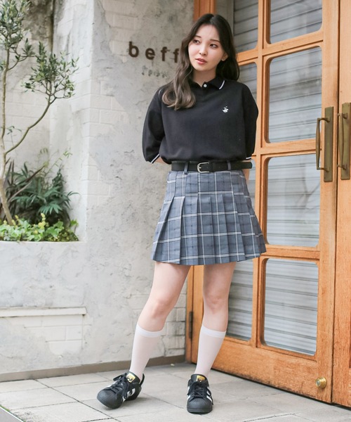 BEVERLY HILLS POLO CLUB(ビバリーヒルズポロクラブ)の「【BEVERLY HILLS POLO CLUB / ビバリーヒルズポロクラブ】半袖ポロシャツ(ポロシャツ・レディース・ブラック/オフホワイト・ONESIZE)」の7枚目の写真