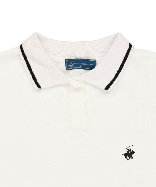 BEVERLY HILLS POLO CLUB(ビバリーヒルズポロクラブ)の「【BEVERLY HILLS POLO CLUB / ビバリーヒルズポロクラブ】半袖ポロシャツ(ポロシャツ・レディース・ブラック/オフホワイト・ONESIZE)」の13枚目の写真