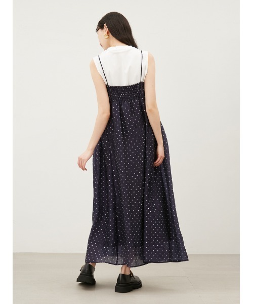 Mila Owen(ミラオーウェン)の「カットレイヤードパネルボリュームワンピース【手洗い可能】(ワンピース・レディース・ドット/イエロー/ブラック・1/0)」の17枚目の写真