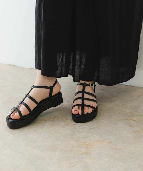 RODE SKO(ロデスコ)の「スリムストラップサンダル(サンダル・レディース・ブラック/シルバー・36/37/38)」の16枚目の写真