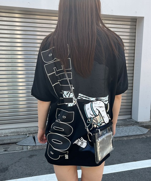 GLAMOROUS JANE(グラマラスジェーン)の「フロント&バックプリントBETTTY BOOPビックTシャツ(Tシャツ/カットソー・レディース・オフホワイト/チャコールグレー/ブラック・FREE)」の17枚目の写真