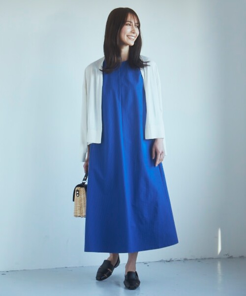 THE SHOP TK （ザ ショップ ティーケー ）の「◆【冷房対策】さらりと羽織る麻調カーデ/洗濯機OK（カーディガン/ボレロ・レディース・カーキ/オフホワイト/ブラック/ナチュラル・12/13）」の7枚目の写真