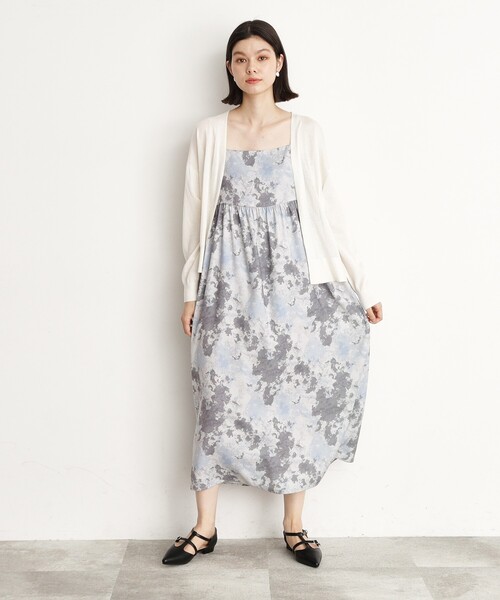 THE SHOP TK （ザ ショップ ティーケー ）の「◆【冷房対策】さらりと羽織る麻調カーデ/洗濯機OK（カーディガン/ボレロ・レディース・カーキ/オフホワイト/ブラック/ナチュラル・12/13）」の9枚目の写真