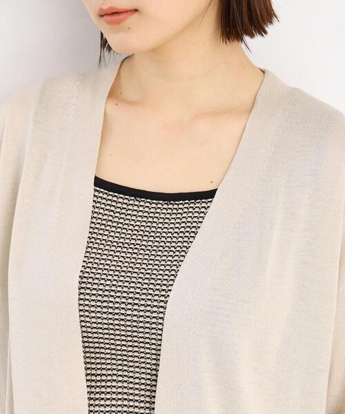 THE SHOP TK （ザ ショップ ティーケー ）の「◆【冷房対策】さらりと羽織る麻調カーデ/洗濯機OK（カーディガン/ボレロ・レディース・カーキ/オフホワイト/ブラック/ナチュラル・12/13）」の16枚目の写真