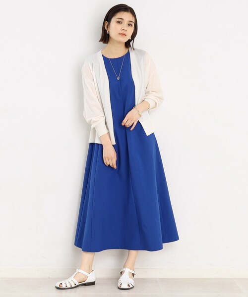 THE SHOP TK （ザ ショップ ティーケー ）の「◆【冷房対策】さらりと羽織る麻調カーデ/洗濯機OK（カーディガン/ボレロ・レディース・カーキ/オフホワイト/ブラック/ナチュラル・12/13）」の20枚目の写真