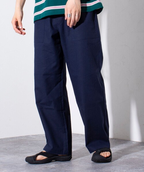 GLOSTER（グロスター）の「【GLOSTER/グロスター】ミリタリー イージー ベイカーパンツ リネン/麻（その他パンツ・メンズ・ベージュ/ネイビー/カーキ・S/M/L）」の3枚目の写真