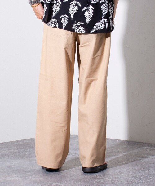 GLOSTER（グロスター）の「【GLOSTER/グロスター】ミリタリー イージー ベイカーパンツ リネン/麻（その他パンツ・メンズ・ベージュ/ネイビー/カーキ・S/M/L）」の9枚目の写真