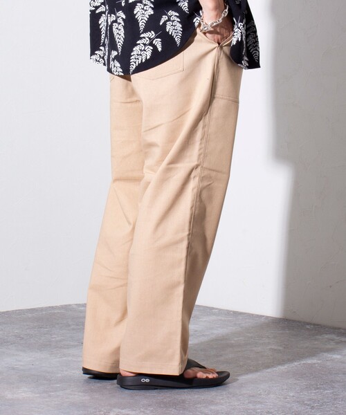 GLOSTER（グロスター）の「【GLOSTER/グロスター】ミリタリー イージー ベイカーパンツ リネン/麻（その他パンツ・メンズ・ベージュ/ネイビー/カーキ・S/M/L）」の10枚目の写真