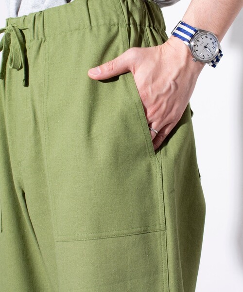 GLOSTER（グロスター）の「【GLOSTER/グロスター】ミリタリー イージー ベイカーパンツ リネン/麻（その他パンツ・メンズ・ベージュ/ネイビー/カーキ・S/M/L）」の20枚目の写真