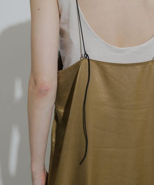 SENSE OF PLACE by URBAN RESEARCH（センスオブプレイスバイアーバンリサーチ）の「レースサテンキャミワンピース（ワンピース・レディース・ベージュ/ネイビー/ブラック・S/ONE）」の14枚目の写真