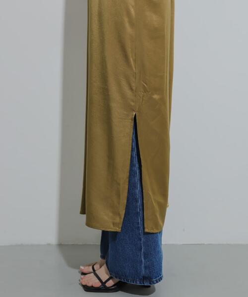 SENSE OF PLACE by URBAN RESEARCH（センスオブプレイスバイアーバンリサーチ）の「レースサテンキャミワンピース（ワンピース・レディース・ベージュ/ネイビー/ブラック・S/ONE）」の15枚目の写真