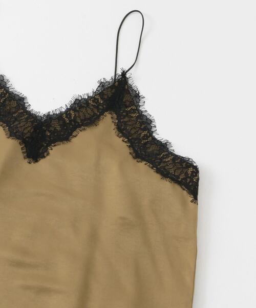 SENSE OF PLACE by URBAN RESEARCH（センスオブプレイスバイアーバンリサーチ）の「レースサテンキャミワンピース（ワンピース・レディース・ベージュ/ネイビー/ブラック・S/ONE）」の17枚目の写真