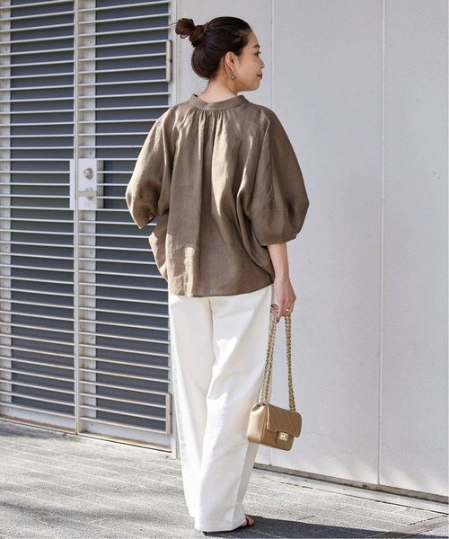 nacchan様♡専用　新品タグ付◉ リネン2WAYフレンチタックブラウス 追加》フレンチリネン2wayブラウス（シャツ/ブラウス）｜B.C STOCK