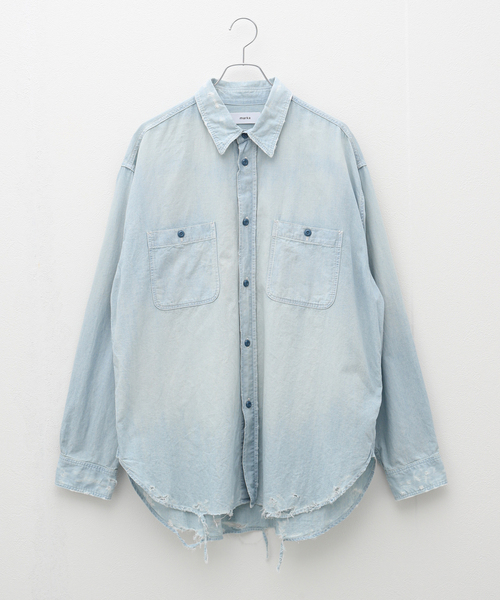 トップス marka DAMAGE SHIRT marka シャツ 「別注」 DAMAGE SHIRT メンズ : ZOZOTOWN Yahoo