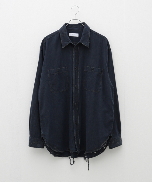 トップス marka DAMAGE SHIRT marka シャツ 「別注」 DAMAGE SHIRT メンズ : ZOZOTOWN Yahoo