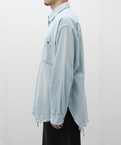 セール】MARKA / マーカ DAMAGE SHIRT（シャツ/ブラウス