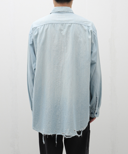 トップス marka DAMAGE SHIRT marka シャツ 「別注」 DAMAGE
