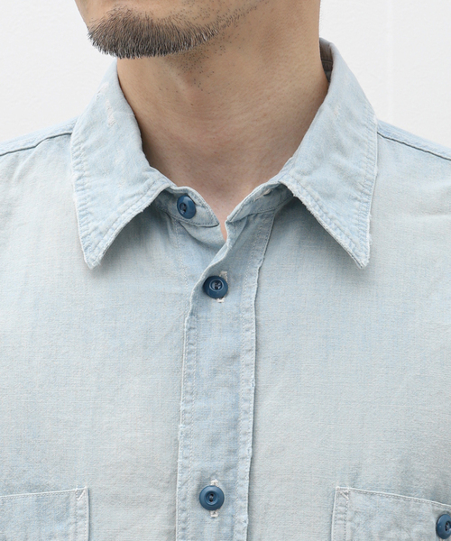 トップス marka DAMAGE SHIRT marka シャツ 「別注」 DAMAGE SHIRT メンズ : ZOZOTOWN Yahoo