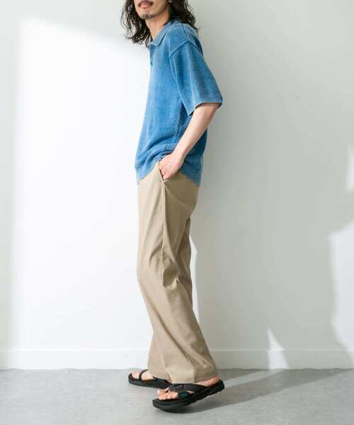 URBAN RESEARCH Sonny Label（アーバンリサーチサニーレーベル）の「インディゴパイルスキッパープルオーバー（ポロシャツ・メンズ・インディゴブルー/ライトインディゴブルー・MEDIUM/LARGE）」の9枚目の写真