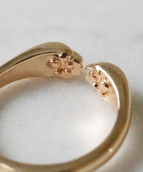 Port（ポート）の「【 Port / ポート 】 ぎゅっと 肉球 にゃんこ リング / 猫 ネコ ( フリーサイズ )（リング・レディース・ブラック/シルバー/ゴールド・FREE）」の11枚目の写真