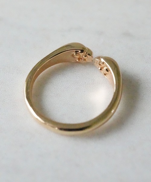 Port（ポート）の「【 Port / ポート 】 ぎゅっと 肉球 にゃんこ リング / 猫 ネコ ( フリーサイズ )（リング・レディース・ブラック/シルバー/ゴールド・FREE）」の12枚目の写真