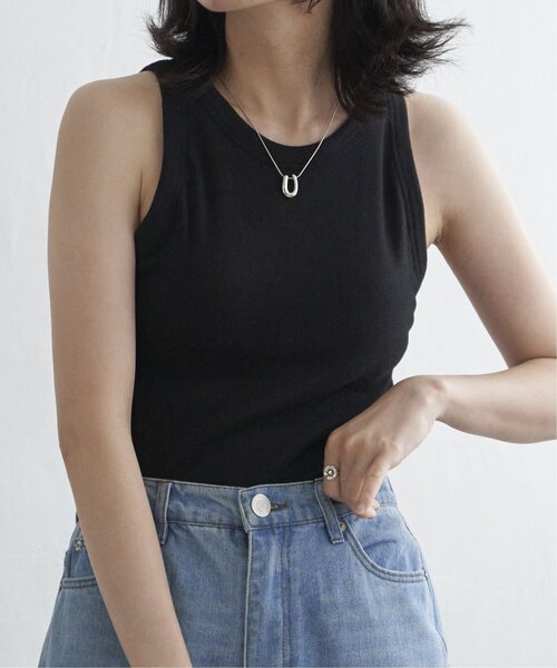 VENCEEXCHANGE（ヴァンスエクスチェンジ）の「スムース天竺アメスリタンクトップ（タンクトップ・レディース・ブラック/ベージュ/ブラウン/オフホワイト・FREE）」の7枚目の写真