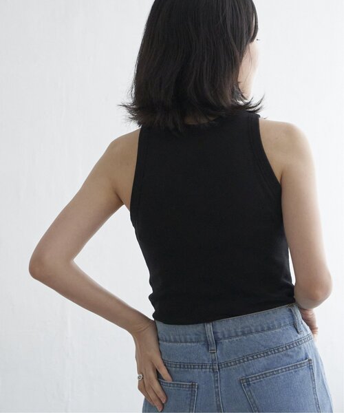 VENCEEXCHANGE（ヴァンスエクスチェンジ）の「スムース天竺アメスリタンクトップ（タンクトップ・レディース・ブラック/ベージュ/ブラウン/オフホワイト・FREE）」の11枚目の写真