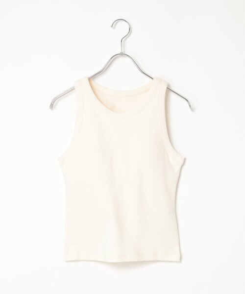 VENCEEXCHANGE（ヴァンスエクスチェンジ）の「スムース天竺アメスリタンクトップ（タンクトップ・レディース・ブラック/ベージュ/ブラウン/オフホワイト・FREE）」の20枚目の写真
